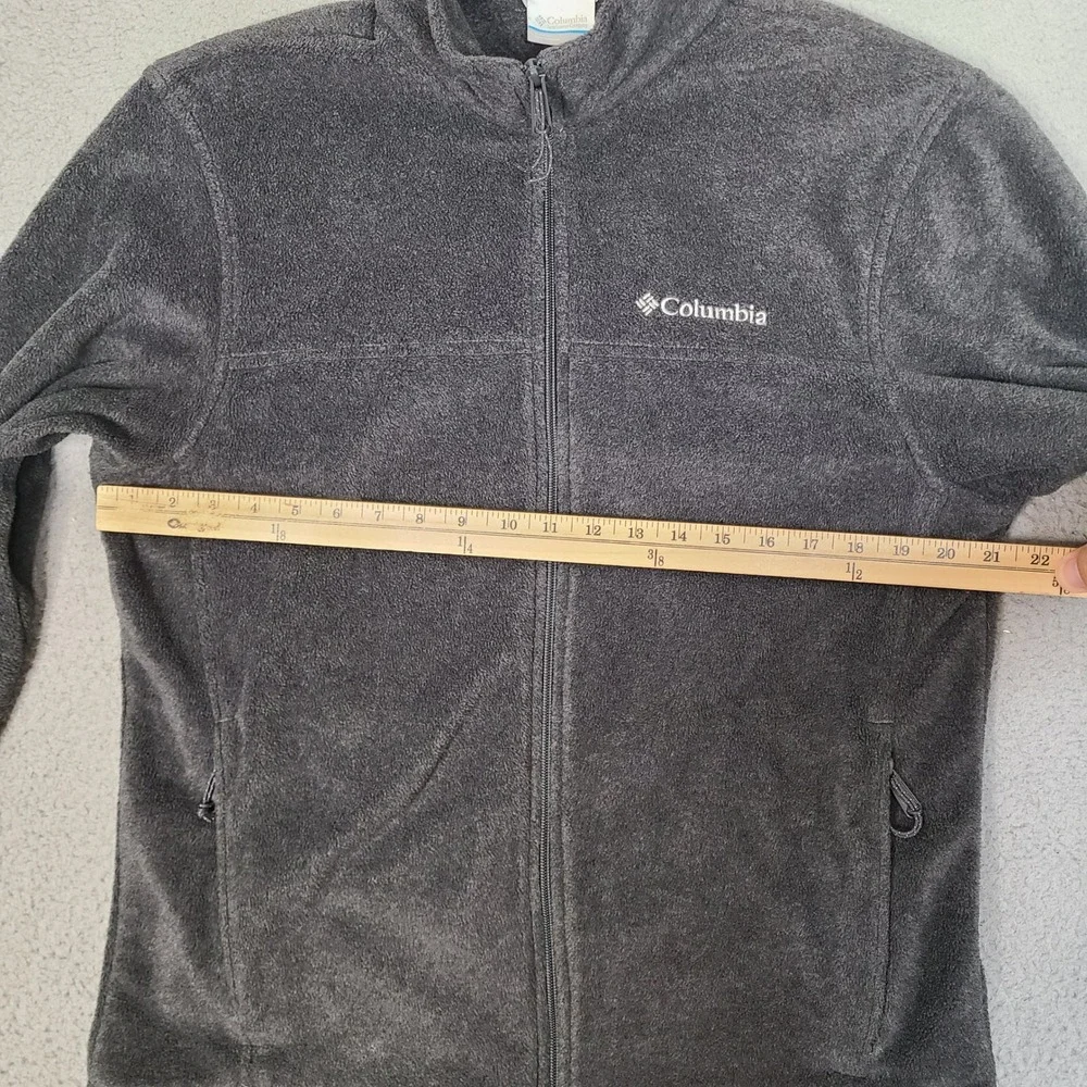 Columbia Steens Mountain Full Zip‎ Fleece Jacket Mens Medium Charcoal Gray